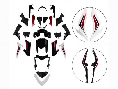 Suzuki GSX-S 1000 Motorrad Verkleidung 2015-2020 - Schwarz Rot Weiss