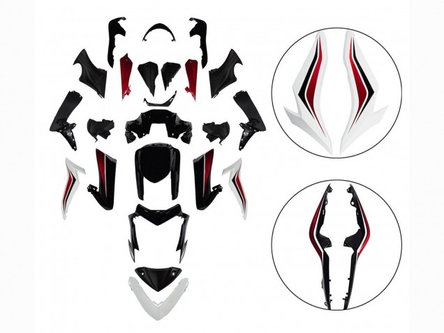 Suzuki GSX-S 1000 Motorrad Verkleidung 2015-2020 - Schwarz Rot Weiss
