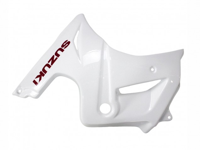 Suzuki SV650 Motorrad Verkleidung 2003-2013 - Weiss mit Dunkel Rot Linie