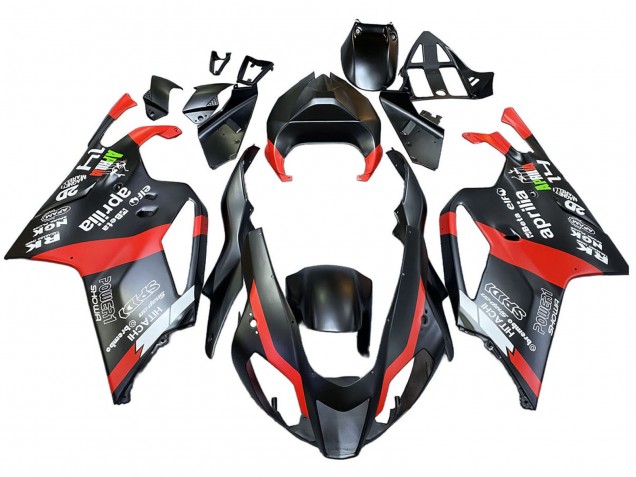 Aprilia RSV1000 Motorrad Verkleidung 2003-2006 - Schwarz Rot