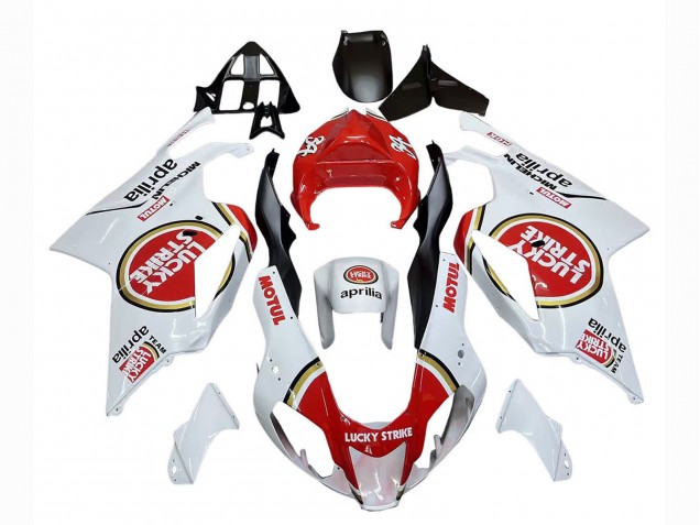 Aprilia RSV1000 Motorrad Verkleidung 2003-2006 - Weiss Rot Lucky Strike Motul 34