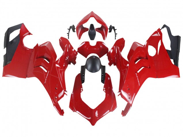 Ducati Panigale V4 V4S Motorrad Verkleidung 2020-2021 - Rot Matt Schwarz