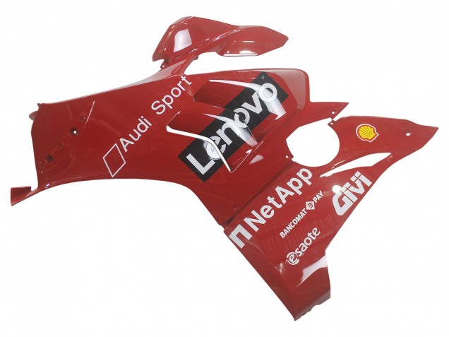 Ducati Panigale V4 V4S Motorrad Verkleidung 2020-2021 - Rot Glanzendes Schwarz Lenovo 117