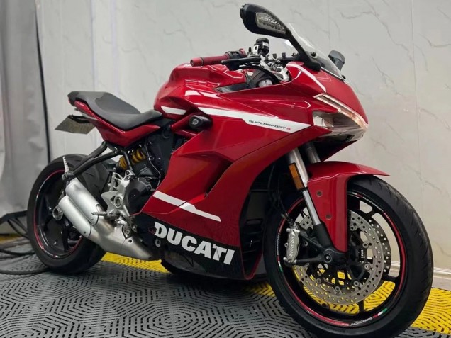 Ducati Supersport 939/939S Motorrad Verkleidung 2017-2022 - Rot Weiss Schwarz