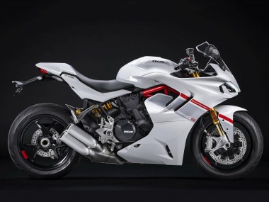 Ducati 2021-2024 Ducati Supersport 950/950S Motorrad Verkleidung 2021-2024 - Weiss Silber Rot