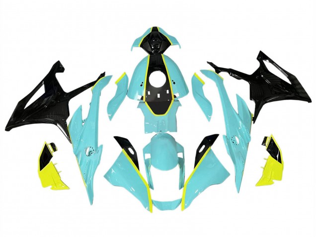 BMW S1000RR Motorrad Verkleidung 2023-2024 - Hellgrun Gelb Schwarz