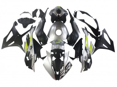 BMW S1000RR Motorrad Verkleidung 2023-2024 - Silber Matt Schwarz Limetten Grun