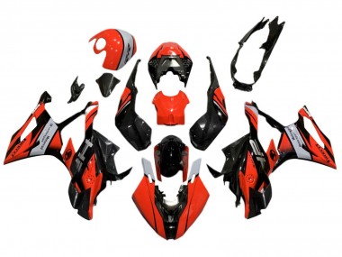 BMW S1000RR Motorrad Verkleidung 2019-2022 - Schwarz Rot Grau