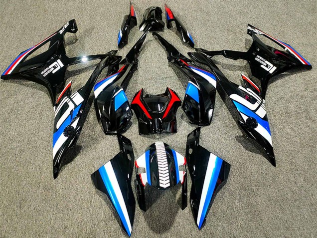 BMW S1000RR Motorrad Verkleidung 2019-2022 - Schwarz Blau Weiss