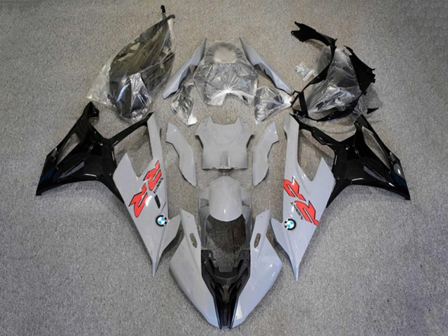 BMW S1000RR Motorrad Verkleidung 2019-2022 - Schwarz Grau Weiss