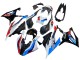 BMW S1000RR Motorrad Verkleidung 2019-2022 - Schwarz Rot Flamme