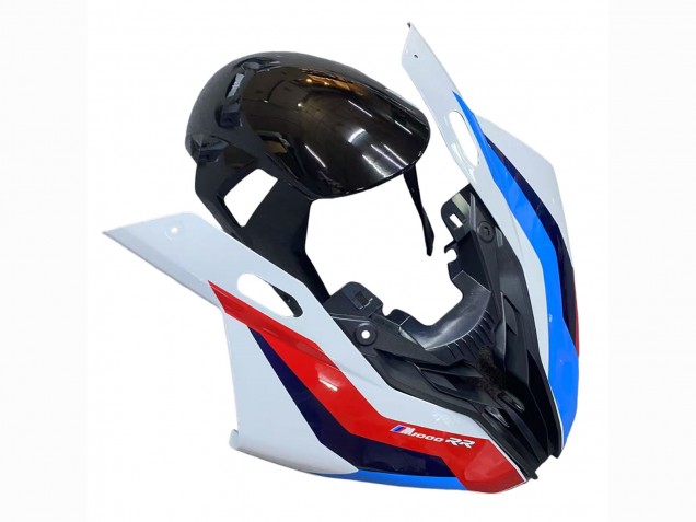 BMW S1000RR Motorrad Verkleidung 2019-2022 - Schwarz Rot Flamme