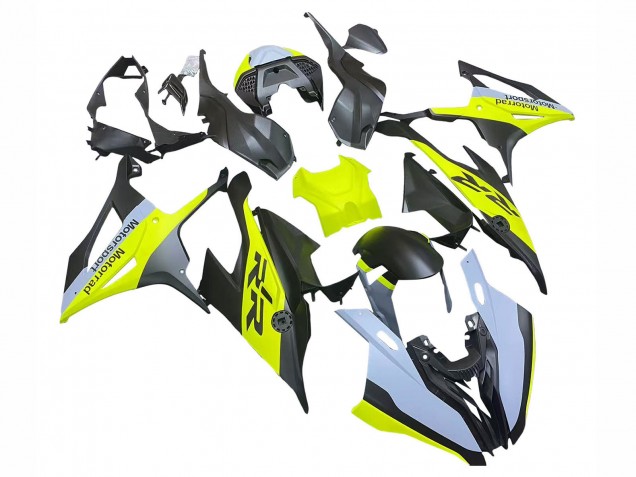 BMW S1000RR Motorrad Verkleidung 2019-2022 - Schwarz Gelb Grau