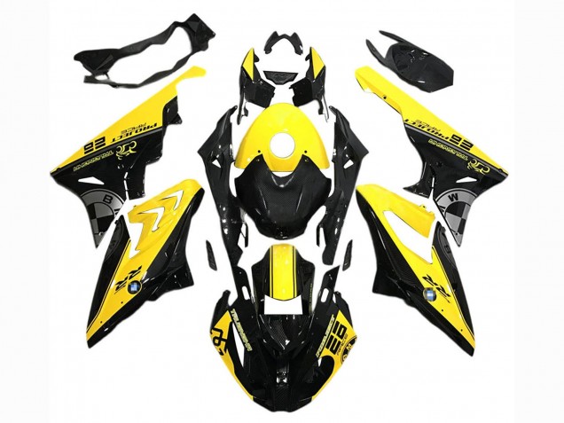 BMW S1000RR Motorrad Verkleidung 2015-2016 - Gelb Schwarz
