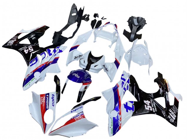 BMW S1000RR Motorrad Verkleidung 2009-2014 - Weiss Rot Blau Schwarz Tyco
