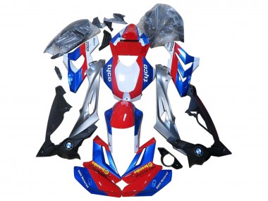 BMW S1000R Motorrad Verkleidung 2014-2016 - Rot Blau