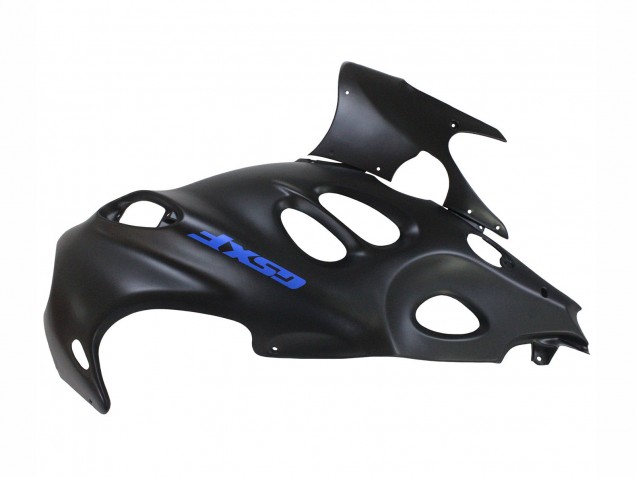 Suzuki GSX600F/GSX750F Motorrad Verkleidung 2004-2006 - Matt Schwarz mit Blau Logo
