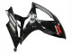 Suzuki GSXR 600 / GSXR 750 Motorrad Verkleidung 2006-2007 - Glanzendes Schwarz Silber Rot