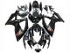 Suzuki GSXR 600 / GSXR 750 Motorrad Verkleidung 2006-2007 - Glanzendes Schwarz Silber Rot