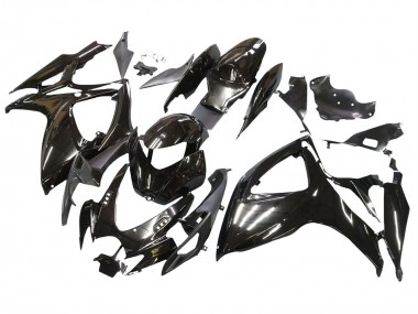 Suzuki GSXR 600 / GSXR 750 Motorrad Verkleidung 2006-2007 - Glanzendes Schwarz