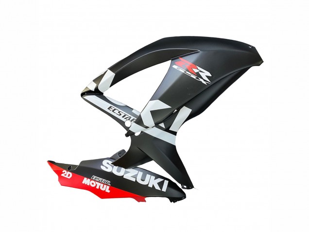 Suzuki GSXR 600 / GSXR 750 Motorrad Verkleidung 2008-2010 - Matt Schwarz Rot Weiss