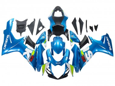 Suzuki GSXR 600 / GSXR 750 Motorrad Verkleidung 2011-2024 - Hellblau Grun Weiss Rot