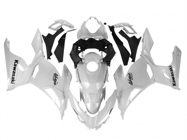 Kawasaki Ninja 400 Motorrad Verkleidung 2018-2024 - Glanzendes Weiss