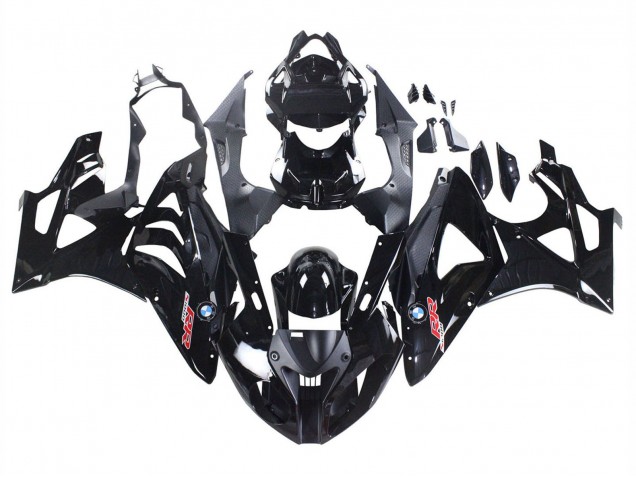 BMW S1000RR Motorrad Verkleidung 2009-2014 - Glanzendes Schwarz