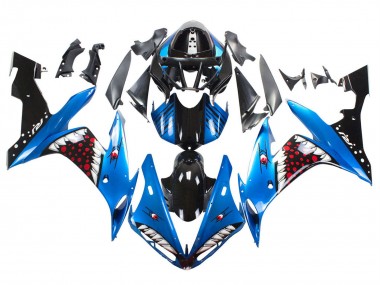 Yamaha YZF 1000 R1 Motorrad Verkleidung 2004-2006 - Blau Schwarz Rot Weiss Hai
