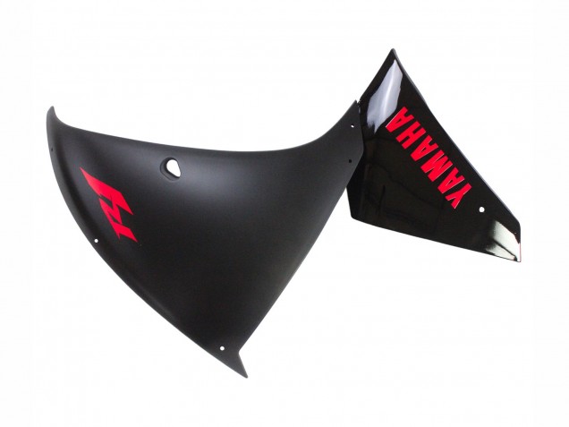 Yamaha YZF 1000 R1 Motorrad Verkleidung 2009-2011 - Matt Schwarz Rot Aufkleber