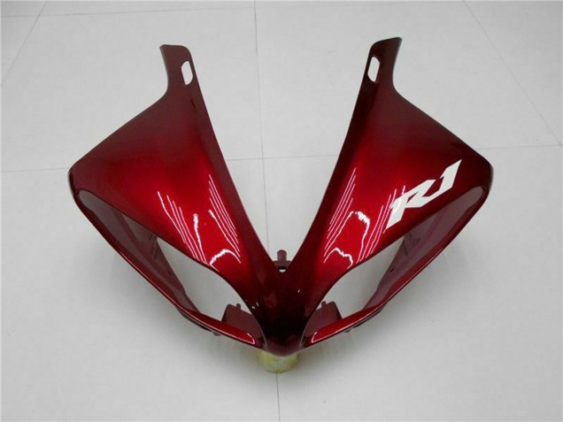 Yamaha YZF 1000 R1 Motorrad Verkleidung 2009-2011 - Rot Matt Schwarz