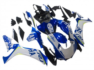Yamaha YZF 1000 R1 Motorrad Verkleidung 2020-2025 - Weiss Blau Neon Gelb Glanzendes Schwarz