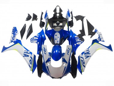 Yamaha YZF 1000 R1 Motorrad Verkleidung 2020-2025 - Weiss Blau Neon Gelb Glanzendes Schwarz