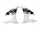 Yamaha YZF R6 Motorrad Verkleidung 2003-2004 - Weiss Glanzendes Schwarz