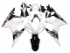 Yamaha YZF R6 Motorrad Verkleidung 2003-2004 - Weiss Glanzendes Schwarz