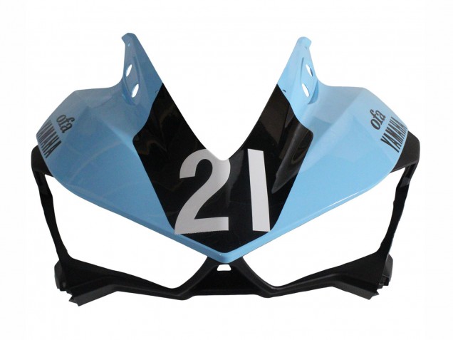 Yamaha YZF R3/R25 Motorrad Verkleidung 2015-2018 - Hellblau Schwarz Yamalube 21