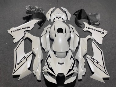 Kawasaki ZX10R Motorrad Verkleidung 2021-2025 - Perl Weiss Schwarz