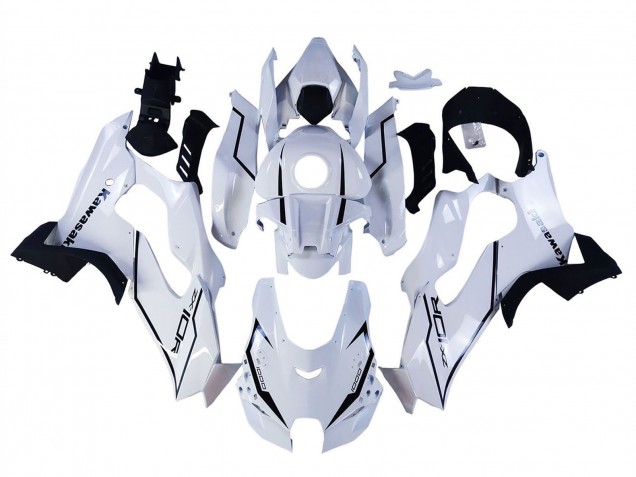 Kawasaki ZX10R Motorrad Verkleidung 2021-2026 - Weiss Schwarz