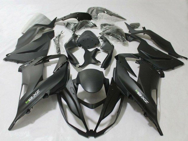 Kawasaki ZX6R Motorrad Verkleidung 2013-2018 - Matt Schwarz