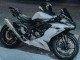 Kawasaki ZX6R Motorrad Verkleidung 2019-2022 - Weiss Schwarz Carbonfaser