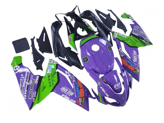 Aprilia RS125 Motorrad Verkleidung 2006-2011 - Lila Grun Rot