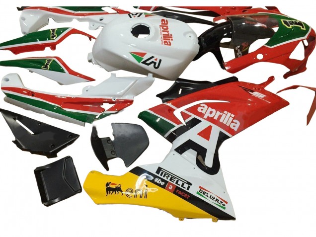 Aprilia RS125 Motorrad Verkleidung 2006-2011 - Weiss Rot Grun