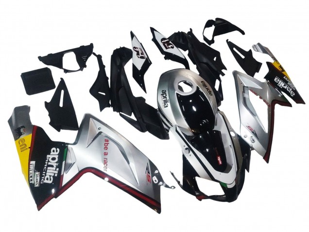 Aprilia RS125 Motorrad Verkleidung 2006-2011 - Silber Schwarz