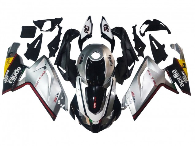Aprilia RS125 Motorrad Verkleidung 2006-2011 - Silber Schwarz