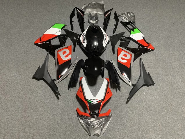 Aprilia RS4 50 125 Motorrad Verkleidung 2012-2019 - Weiss Grun Rot Glanzendes Schwarz