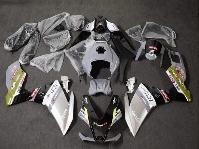 Aprilia RS4 50 125 Motorrad Verkleidung 2012-2019 - Weiss Silber Grau Schwarz