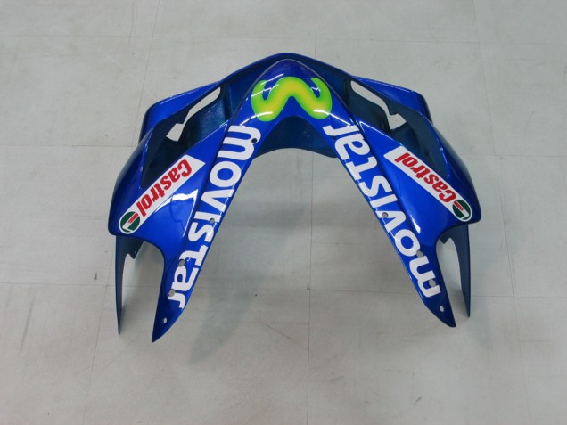 Honda CBR600 F4i Motorrad Verkleidung 2004-2007 - Blau Gelb Grun MoviStar