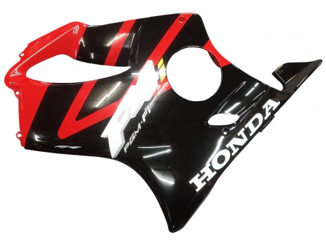 Honda CBR600 F4i Motorrad Verkleidung 2004-2007 - Rot Glanzendes Schwarz