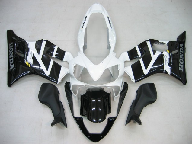 Honda CBR600 F4i Motorrad Verkleidung 2004-2007 - Weiss Glanzendes Schwarz
