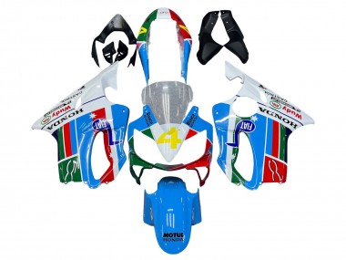 Honda CBR600 F4i Motorrad Verkleidung 2004-2007 - Weiss Blau Grun Rot